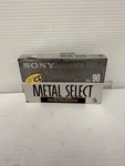 Sony Metal Select 90 Type Iv Blank Cassette Tape (1) (sealed) New. Fixed Price $50.00.