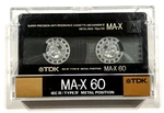 Tdk Ma-x 60 Vintage Audio Cassette Blank Tape Used Made Japan Type Iv. Fixed Price $29.99.