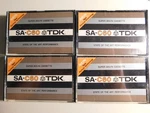 4 Vintage 70S Tdk SA-C60 Blank Cassette Tapes High Bias "used" (made Japan). Fixed Price $45.00.