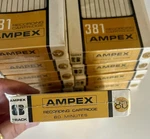 Lot Of 10 Sealed Vintage Ampex 381 Blank Track 80 Minutes Recording Tapes. Fixed Price $60.00.