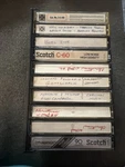 10 Vintage Scotch Cassettes: (9) 60 (1) 90 W/ Rack. Fixed Price $21.85.