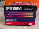 New Sealed Prism CX30 Professional Audio Recording Cassette Tape Minutes. Fixed Price $6.00.