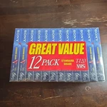 Pack Of New & Sealed Sony T-120VF 6 Hr Blank Vhs Video Cassette. Fixed Price $25.00.