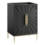 Modway Awaken 24" Solid Wood And Mdf Bathroom Vanity Cabinet Black. Fixed Price $393.75.