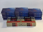 (18) Sony 60 Minute Blank Normal Bias Cassette Tapes New Lot. Fixed Price $29.99.