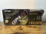 Tdk Cding-ii 110 Power Cassettes With Carry Case (6-PACK). Fixed Price $31.50.