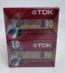 10 Pack Tdk D90 Dynamic Audio Cassette Tapes Superior Normal Bias New Sealed. Fixed Price $13.88.