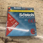 Scotch Bx 60 Blank Audio Cassette Tapes Normal Bias Type Pack / Lot Of 7. Fixed Price $19.99.