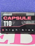 Maxell Capsule Hi Bias 110 1990 Type Ii Blank Cassette Tape (new Sealed). Fixed Price $17.99.
