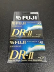 New Fuji Dr-ii 90 Minute High Bias Blank Type Audio Cassette Tapes 2 Pack. Fixed Price $9.99.