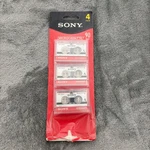 Sony MC-90 Microcassette Tapes 3 New Minute Recording Open Package. Fixed Price $17.99.