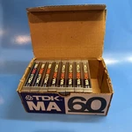 Tdk Ma C60 Metal Position Recordable Cassette 60MIN W/box Of 8 New Tapes. Fixed Price $325.00.