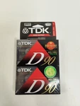 Lot Of 2 Tdk D90 Ieci/type Sealed Blank Recording Cassettes High Output 90DB. Fixed Price $6.97.