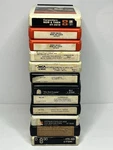 Lot Of 10 Classic 8-TRACK Tapes + Head Cleaner Min Recording 8TR-90D. Fixed Price $44.98.