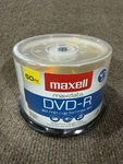 Maxell 638011 Dvd-r 4.7 Gb Write-once 16X Recordable Disc Spindle 50PK. Fixed Price $29.99.