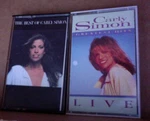 2 Ex Cassette Tape Carly Simon Greatest Hits & Live James Taylor. Fixed Price $8.05.