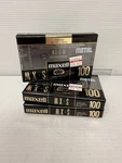Maxell Metal Mx-s 100 Blank Audio Cassette Tape (sealed) New! Lot Of 3. Fixed Price $175.00.