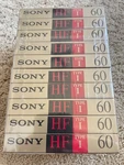10X New/sealed Sony Hf 60 Normal Bias Audio Cassette Tapes. Fixed Price $30.00.