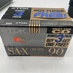 4 Tdk Sa-x 90 Iec 2 Type Blank Cassette Tape Sealed High Position Nos. Fixed Price $80.00.
