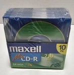 Maxell Mini Cd-r Recordable Discs 10 Pack Nos Sealed New. Fixed Price $17.00.