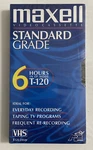 Maxell, Video Cassette, Standard Grade, T-120, 6 Hours. Fixed Price $12.14.
