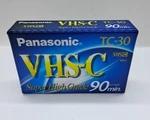 Panasonic TC-30 Vhs-c Video Cassette Tape Super High Grade 90 Minute Sealed. Fixed Price $9.33.