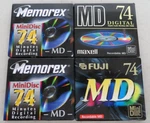 Mixed Lot Of Minidisc 74 Minute Maxell Fuji Memorex - New Sealed Nos. Fixed Price $24.99.