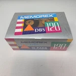 Memorex Type Normal Bias Dbs 120 Blank High Quality Cassette Tapes Box Of 10. Fixed Price $129.99.