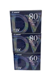 Lot Of 3 Rare Canon Minidv 2 DVM-E80 & 1 DVM-E60 Digital Videocassette New Japan. Fixed Price $49.99.
