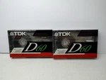 Tdk High Output D60 Casette Tape Lot Of 2 Type New Old Stock. Fixed Price $9.99.