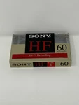 New Sealed Sony Hf 60 Minute Type Normal Bias Audio Cassette Tape Hi-fi. Fixed Price $9.99.