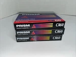 Prism Cassette Tapes CX60 New Sealed Professional Audio Lot 3. Fixed Price $10.00.