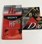 New Sealed Tapes - Tdk Sony Hf 60 And. Fixed Price $10.00.