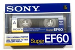 Sony Super Ef 60 Audio Cassette Blank Tape Sealed Made In Japan Type. Fixed Price $12.99.
