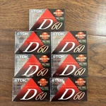 Tdk D60 High Output IEC1/TYPE1 Normal Position Cassette Tapes Sealed Lot Of 7. Fixed Price $19.95.
