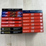 Lot Of 15 New Sealed Blank Audio Cassette Tapes Tdk D60 Maxell UR90 Sony HF90. Fixed Price $19.99.