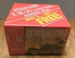 6-PACK Maxell Ur 90 Audio Cassettes Normal Bias Iec TYPE1 New Sealed. Fixed Price $14.95.