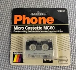 MC-60 Microcassette 1-PACK New Sealed Blank Audio Tape Old Stock. Fixed Price $16.20.