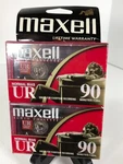 Vintage Maxell UR90 (UR-90) Normal Bias Blank Audio Cassettes 2-PACK Sealed. Fixed Price $8.47.