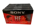 Sony Hf Hifi 90 Minute Audio Cassette Tapes 5 Pack New Factory Sealed Nos. Fixed Price $7.55.