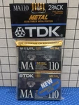 (2)PACK Tdk MA110 Metal Bias Type Iec Iv Blank Cassette Tape Position Sealed New. Fixed Price $36.99.