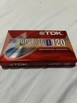 Tdk D120 Normal Bias Superior Blank Cassette Tape Sealed Rare Vintage Old Stock. Fixed Price $9.99.