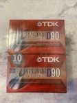 Tdk D90 Type Minute Cassette Tape New Sealed Superior Normal Bias 10-PACK. Fixed Price $24.99.