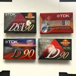 4 Lot- Tdk Blank Audio Cassettes, D-90, Ds-x D60 New And Sealed Tapes. Fixed Price $7.95.