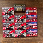 Mixed Lot Of 12 Blank Audio Cassettes: Vintage Memorex Ii, Maxell & Tdk Sealed. Fixed Price $20.00.
