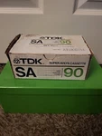 Vintage 10 Tdk Sa C90 1977 Blank Cassette Tapes New Original Box. Fixed Price $100.00.