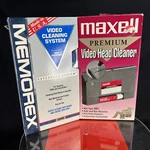 Memorex Maxell Vcr Video Head Cleaner Wet Cleaning Set Of 2. Fixed Price $11.00.