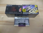 10-90 Minute Hi Bias Cassette Tapes (5 Sony UX90-5 Cd-it 90). Fixed Price $75.00.