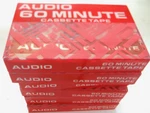 6-PACK Walmart Blank Cassette Audio Tapes, 60 Minutes Brand New Sealed Packs. Fixed Price $14.50.