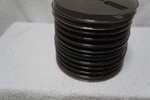 (b) 12 Ampex Smoked Gray Plastic 7" Inch Take-up Reel Dozen Very Good ++ To. Fixed Price $26.00.